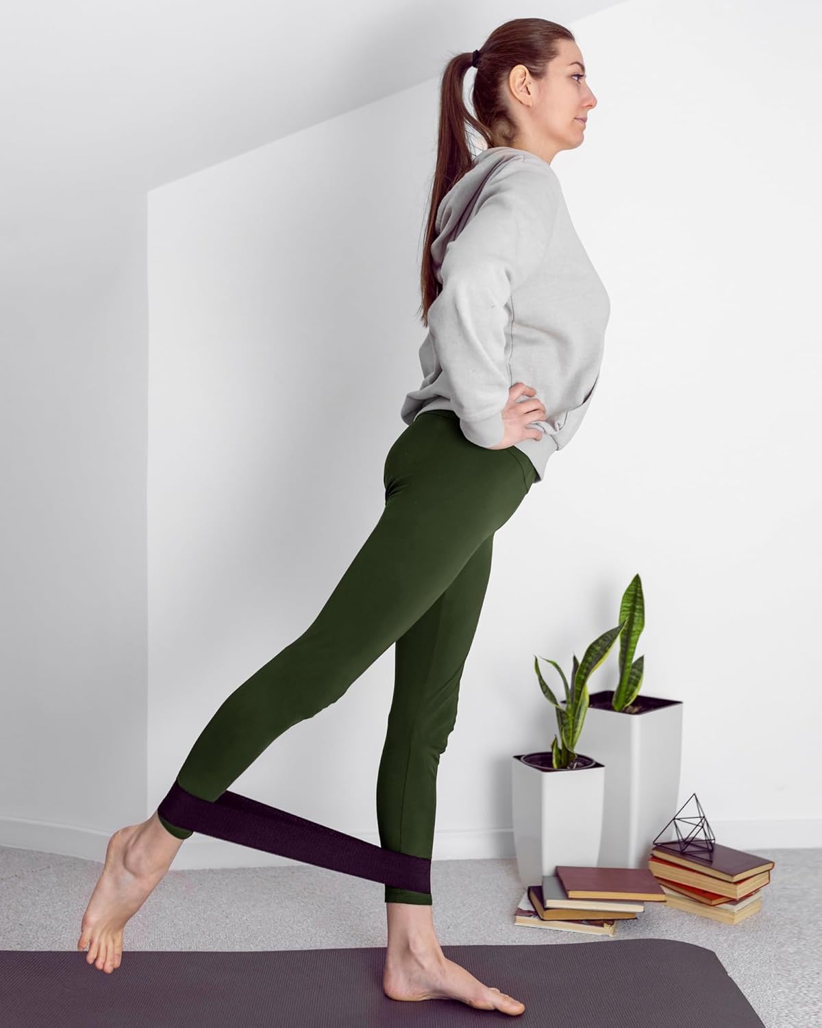 TNNZEET 3 Pack Leggings for Women - Black Tummy Control High Waisted Soft Yoga Pants for Workout Gym Running with Pockets - Image 2