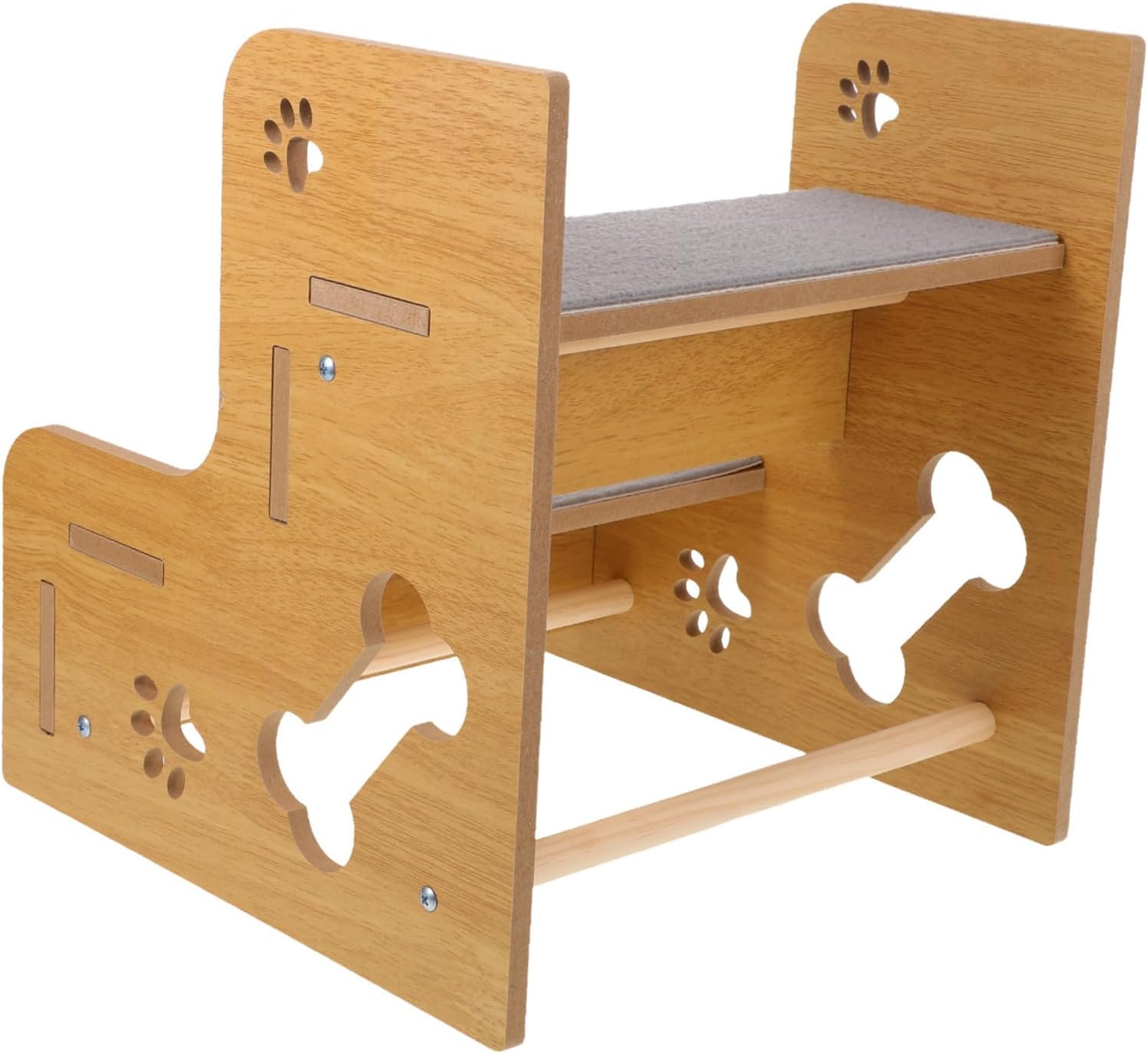 Nonslip Dog Steps for Small Dogs and Cats Portable Pet Stairs Ladder for Bed Sofa Compact Lightweight Puppy Ramp with Textured Surface and Stable Non-Slip Base for Senior Pets and