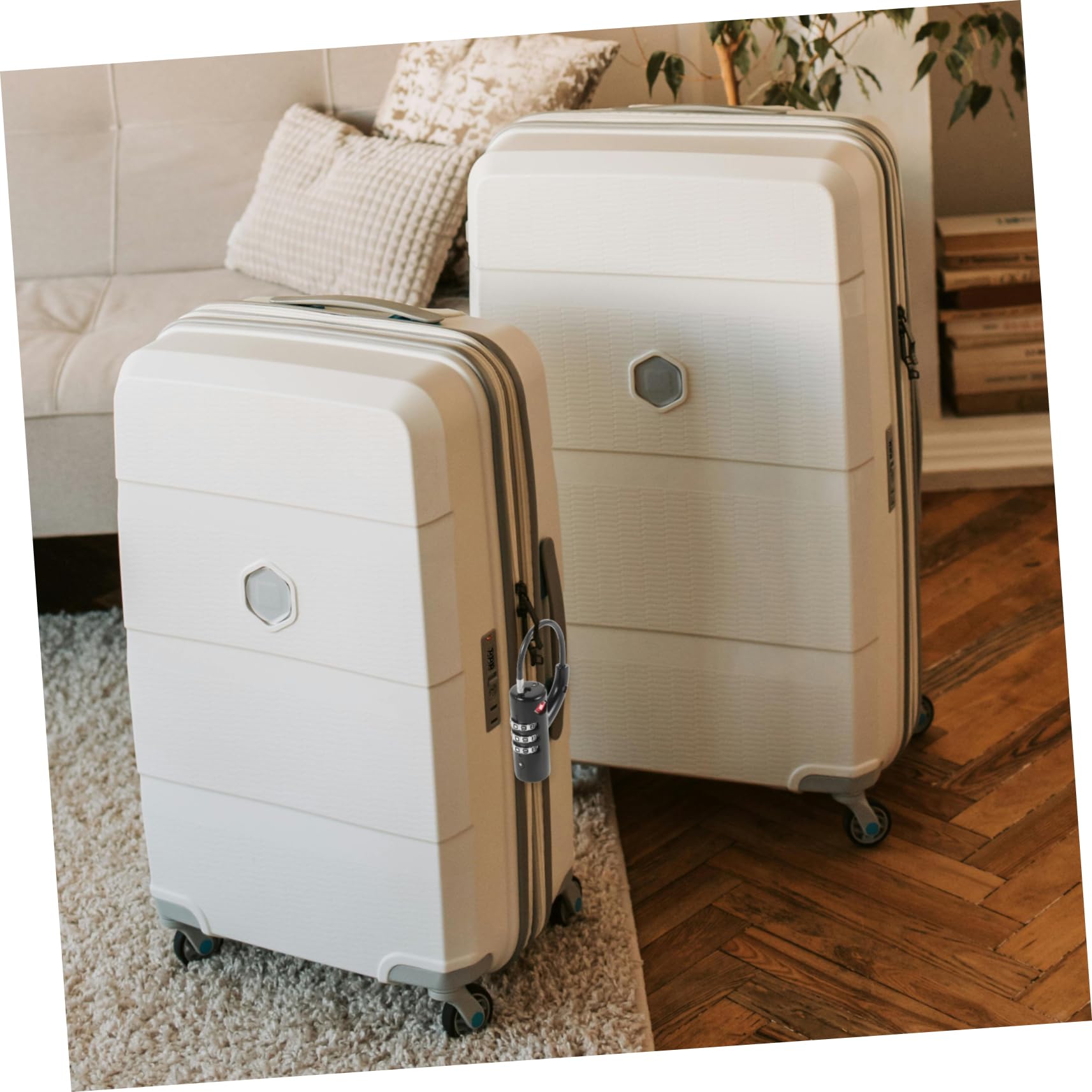 SOLUSTRE 4piezas Candado De Combinación De Seguridad Para Equipaje Cerradura Tsa Para Maletas y Mochilas Diseño y Para y Almacenamiento De Pertenencias