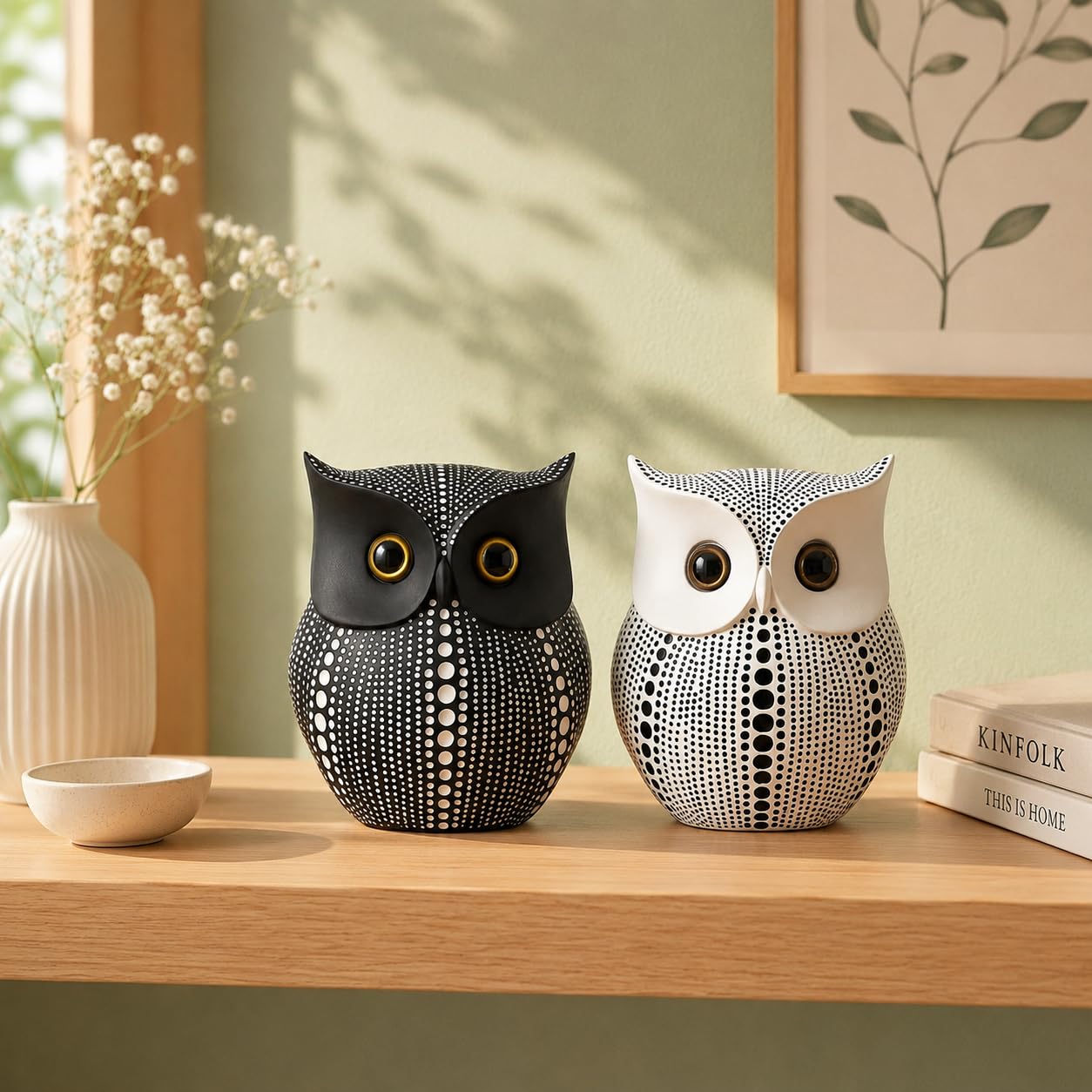 Lucky Owl Statues - Home Decor -5