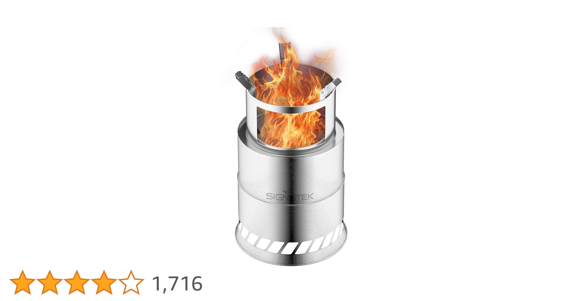 Amazon | Signstek キャンプストーブ 小型 ウッドストーブ 二次