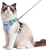 Vista 76 de rabbitgoo Cat Harness and Leash for Walking, Escape Proof Soft Adjustable Vest Harnesses for Cats, Easy Control Breathable Reflective Strips Jacket