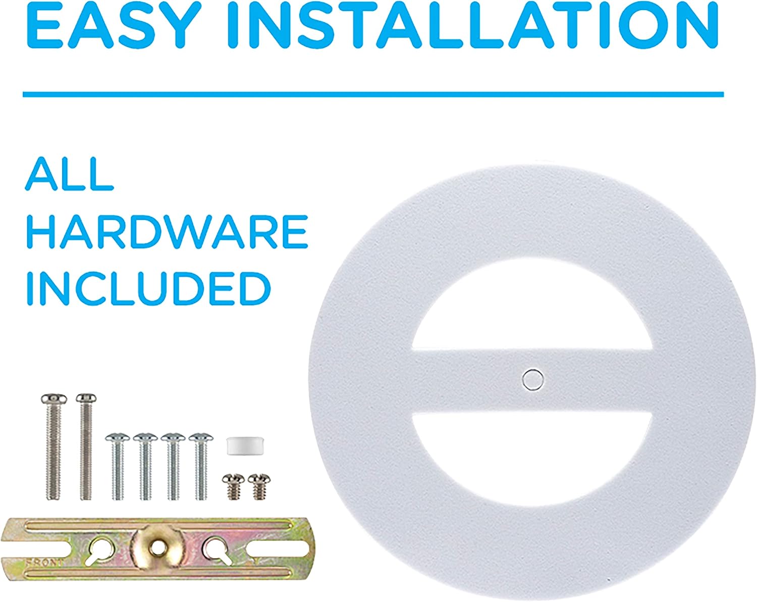 Enbrighten 58242-S1 Outdoor 2-Head Motion-Sensing Back Lit Wi-Fi LED Security Light, White