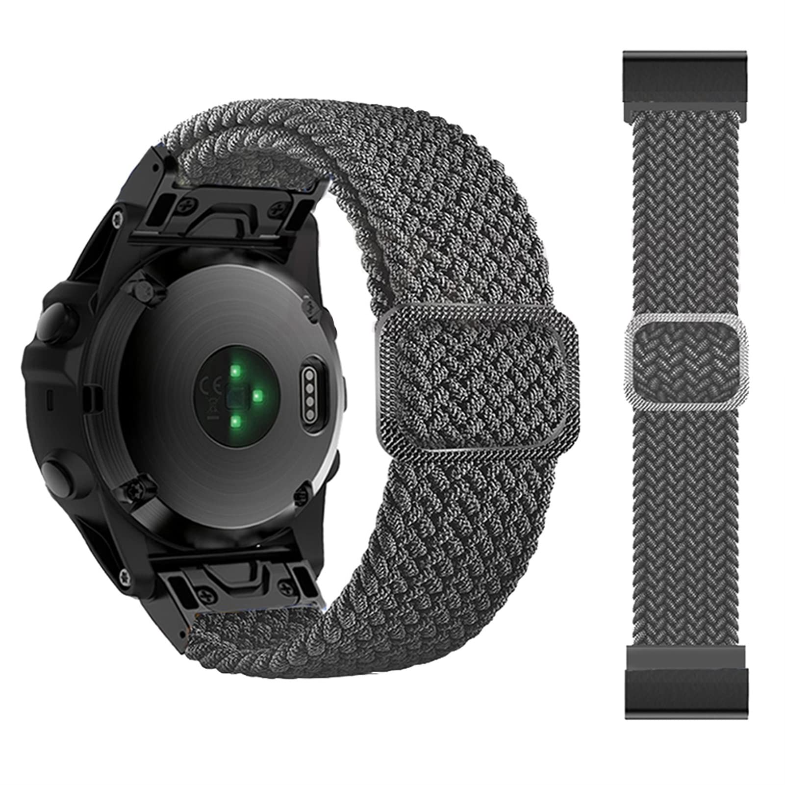 Bracelet montre nylon 26 mm facile à installer pour Garmin Fenix 7X 6X