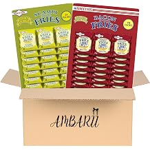 AMBARII Smiths Bacon and Scampi Fries Savoury Snacks, Pub Card Mixed Pack, 48 Count with 24 Bacon and 24 Scampi Fries