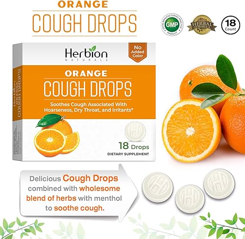 Miniatura 5 de HERBION Naturals - Gotas para la tos con sabor natural a naranja, suplemento dietético, alivia la tos, para adultos y niños mayores de 6 años, 18