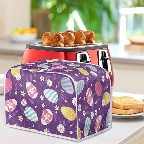 Vista 53 de Dreaweet Funda para tostadora de dibujos animados Kawaii Toast, de poliéster, se adapta a la mayoría de tostadoras de ranura larga de 4 rebanadas