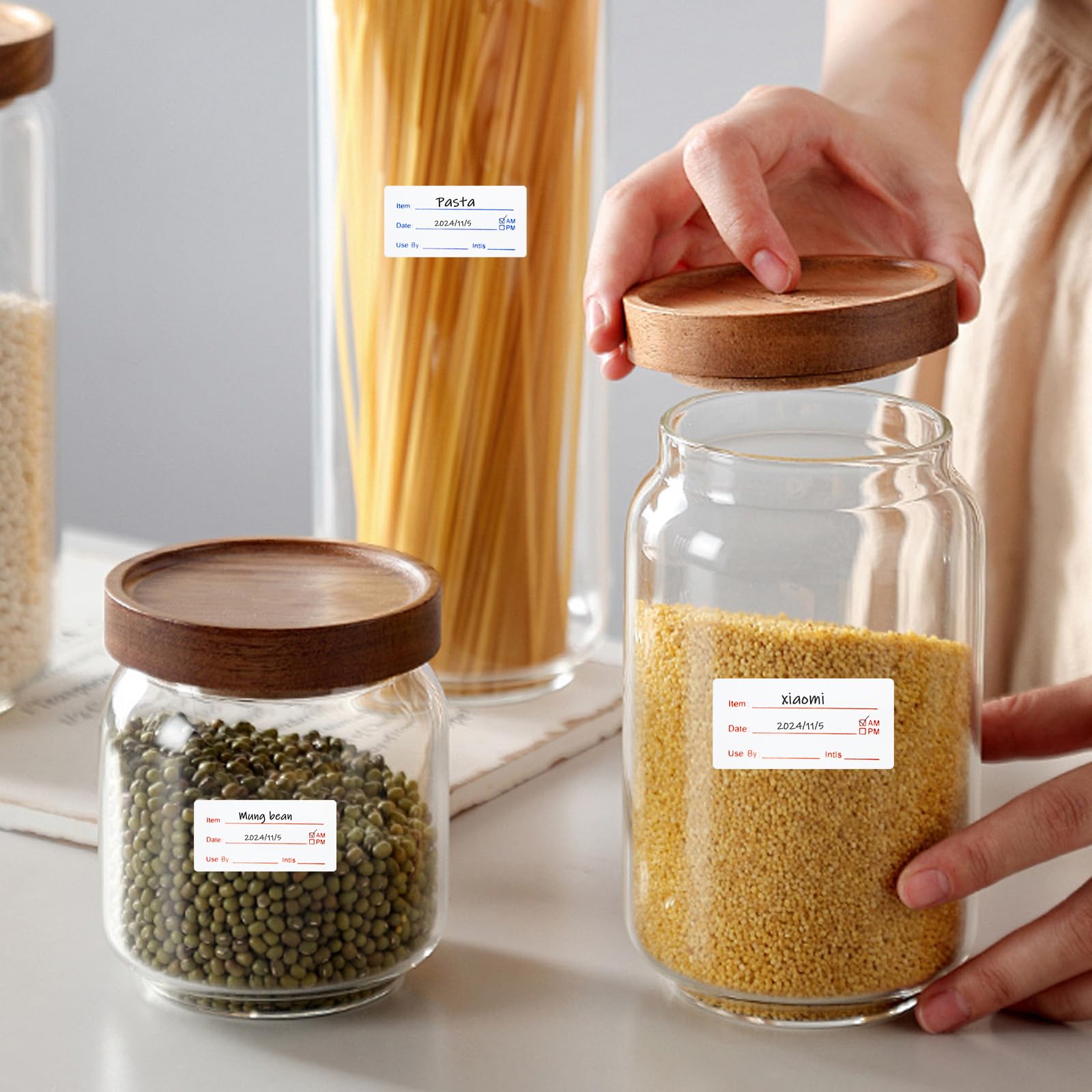 2"x1" Food Date Freezer Storage Labels Container Removable Stickers 1000/ Roll - View #11