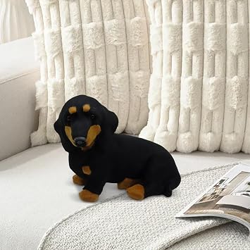 Dachshund Plush | Cartoon Realistic Funny Decorations - Dachshund Dog Plush - for Girlfriend Children Men Women Kids Boys Girls Youth Teens Son Daughter Family