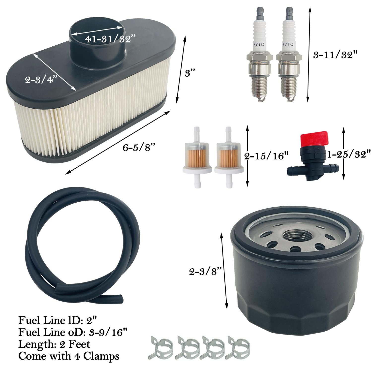 Amazon.com : SUGOOE FR691V Tune Up Kit FR730V Oil Change Kit for