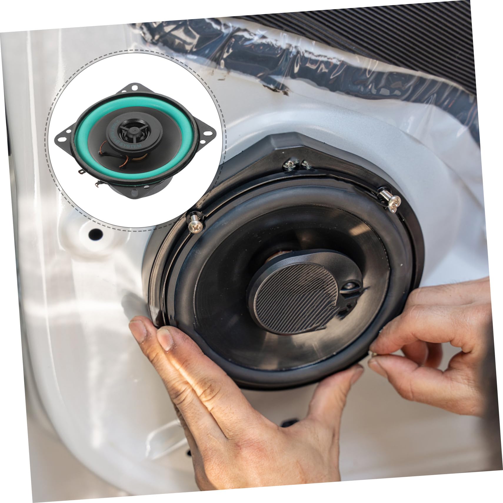 Mobestech 3 Szt 4-Calowy Głośnik Samochodowy Głośniki Samochodowe Akcesoria Audio Samochodowe Głośnik Do Ciężarówki Głośnik Drzwiowy Car Audio Głośnik Stereo Głośniki Zestaw Głośników