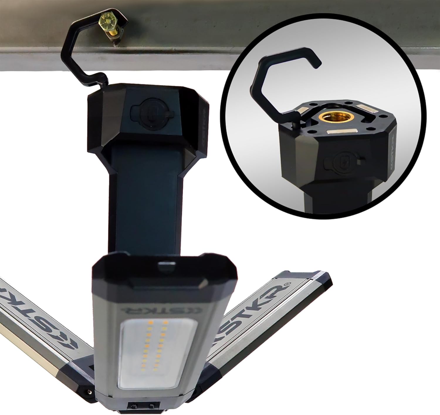 STKR Concepts Tri-Mobile - 2000 Lumen Area Work Light, Black