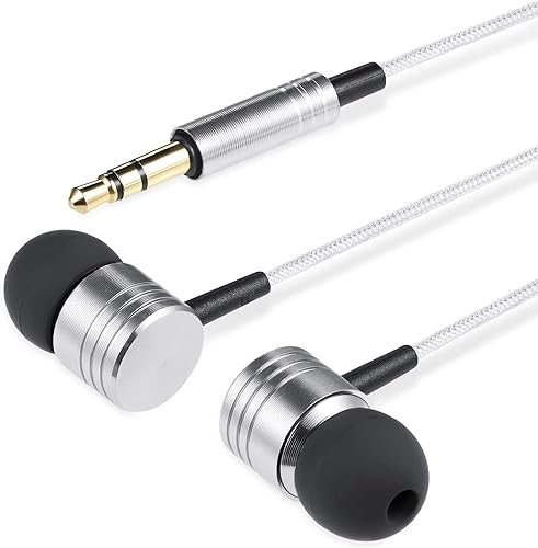 Miniatura 5 de Betron B650 Auriculares intrauditivos con cable con aislamiento de ruido, sin enredos, funda de transporte suave para los oídos, enchufe de 0.138in