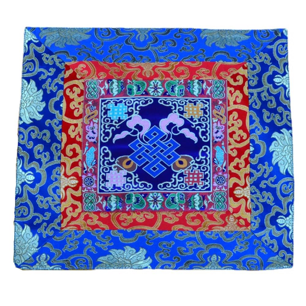 Tapis de statue de Bouddha bleu de 40 cm pour décoration de temple