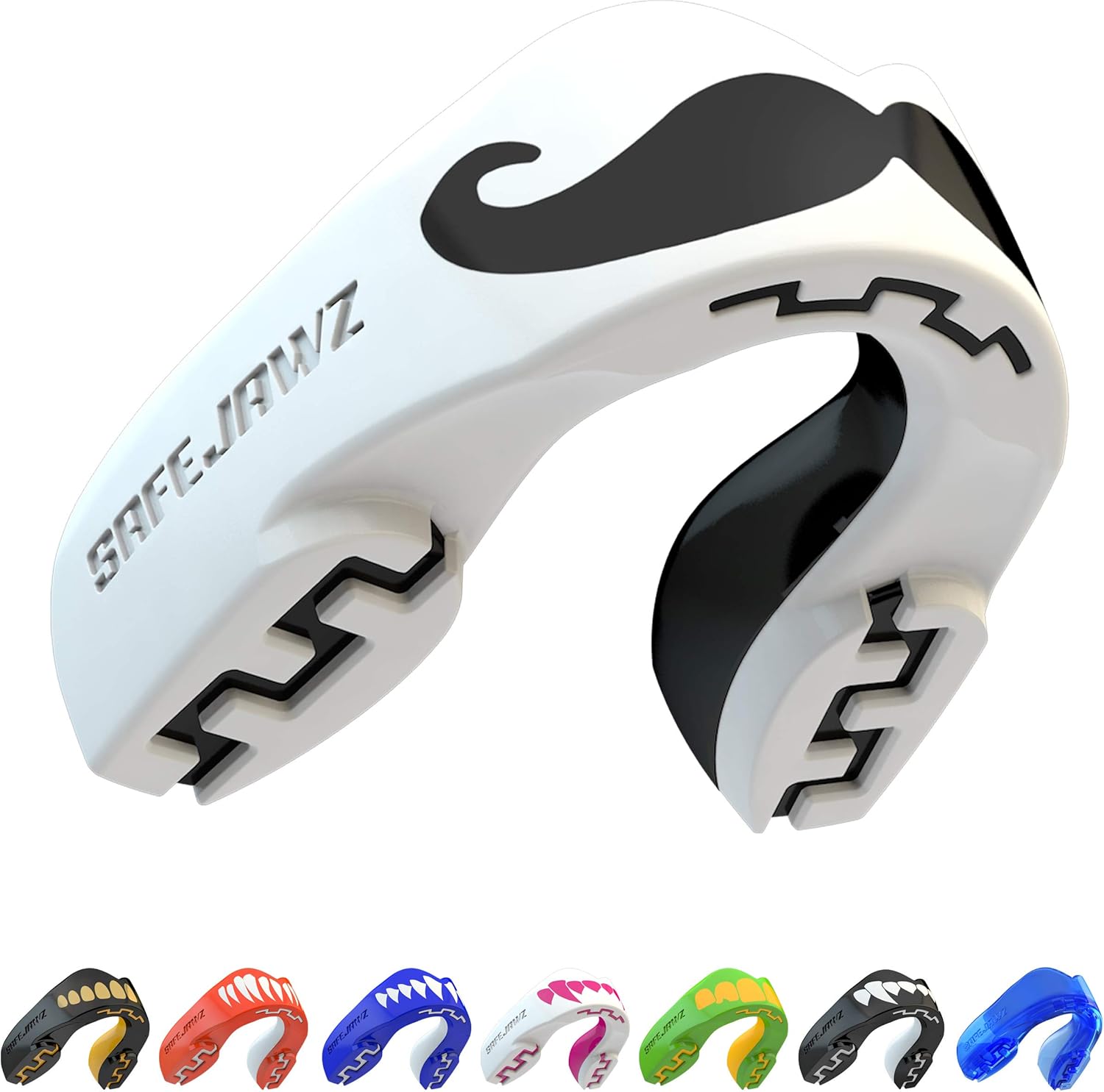 SAFEJAWZ Mouthguard Slim Fit, Adults and Junior Mouth Guard with Case for Boxing, Basketball, Lacrosse, Football, MMA, Martial Arts, Hockey and All Contact Sports: Sports & Outdoors