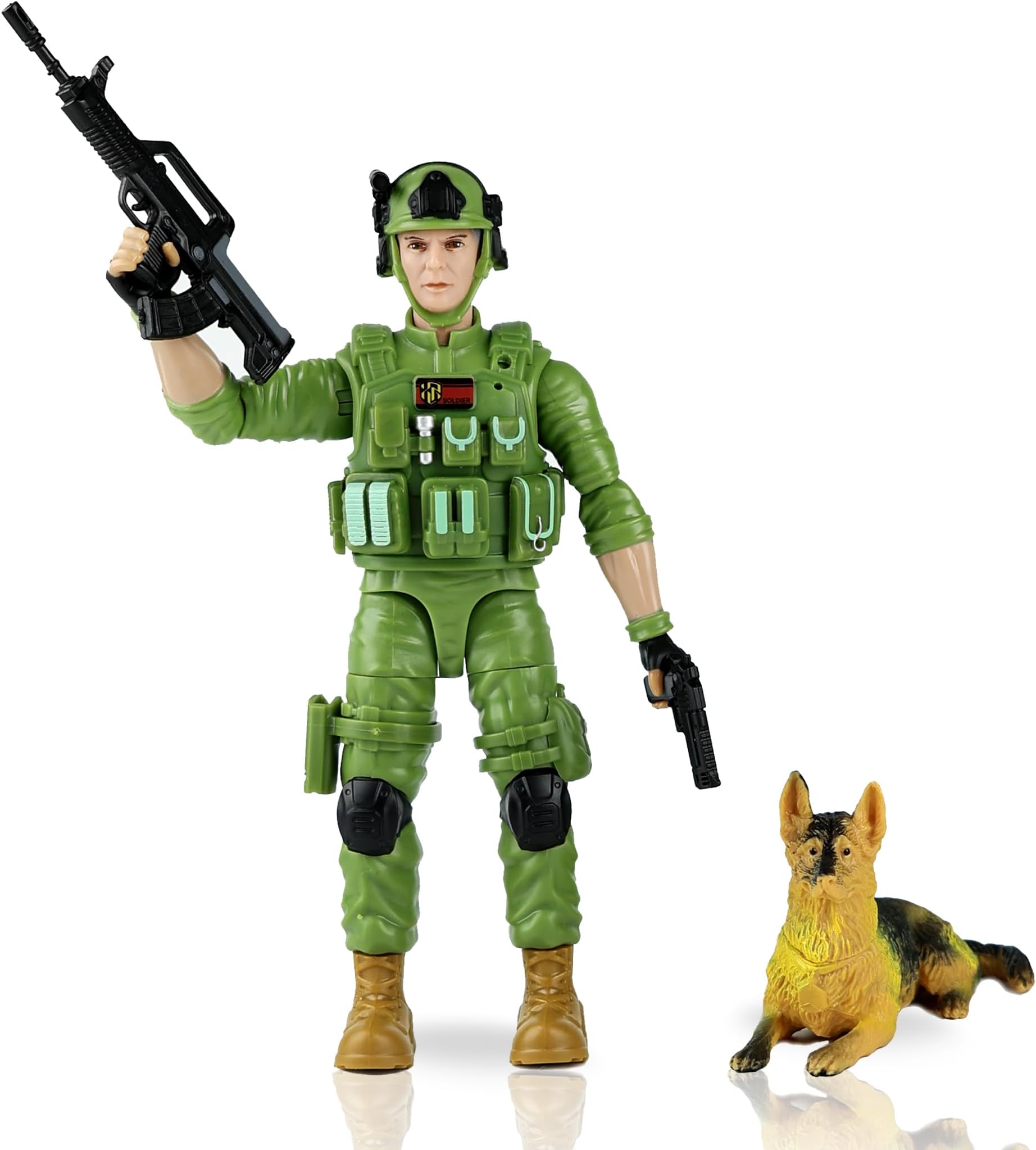 Soldier Toy Boys Army Toy Soldier Action Figure 6" Collectible Premium Toy US Army Men Boys Girls Military Action Figure 3+ 3+ Up Random Style
