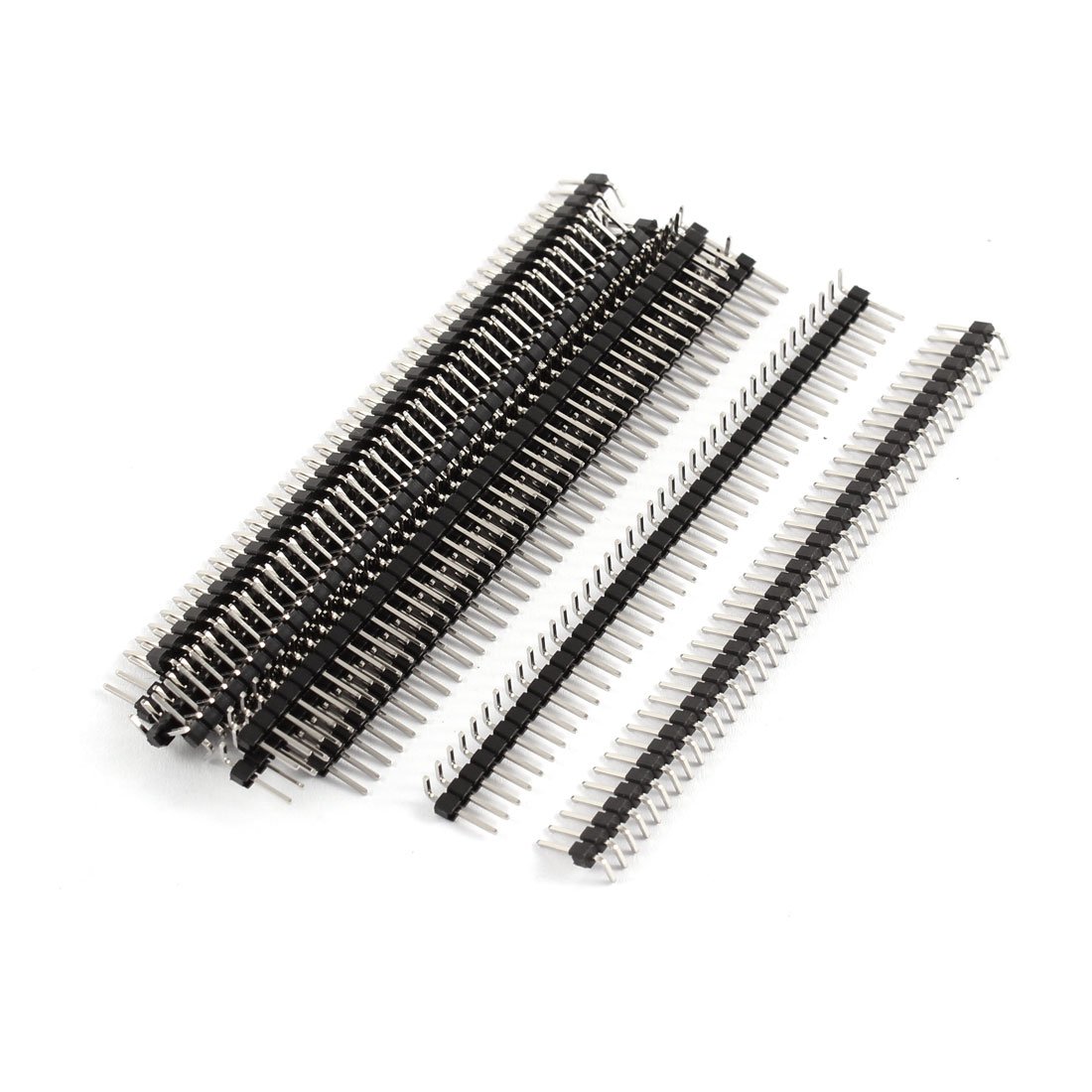 Aexit 2.54mm Spacing Audio & Video Accessories 40P Right Angle Through Hole Pin Header Connectors & Adapters Connector 12pcs