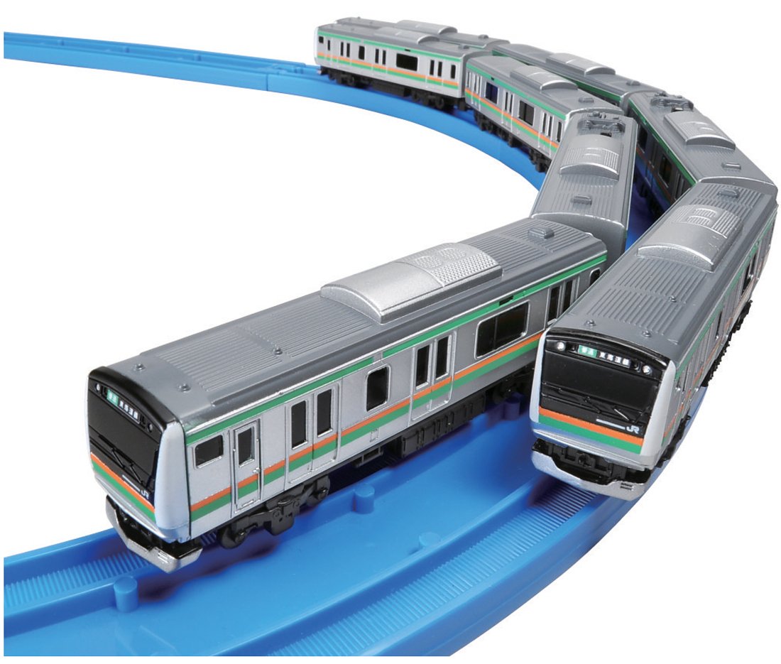 プラレールアドバンス E233系湘南色 & E3系 つばさ 超久々のアドバンス！プラレールアドバンス E233系湘南色（ACS非対応）を開封・紹介＆中央線と同時走行！！