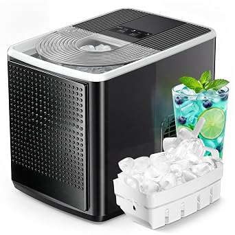 Antarctic Star Bullet Ice Maker Countertop, 9 Ice Fast in 6mins, 27lbs/Day