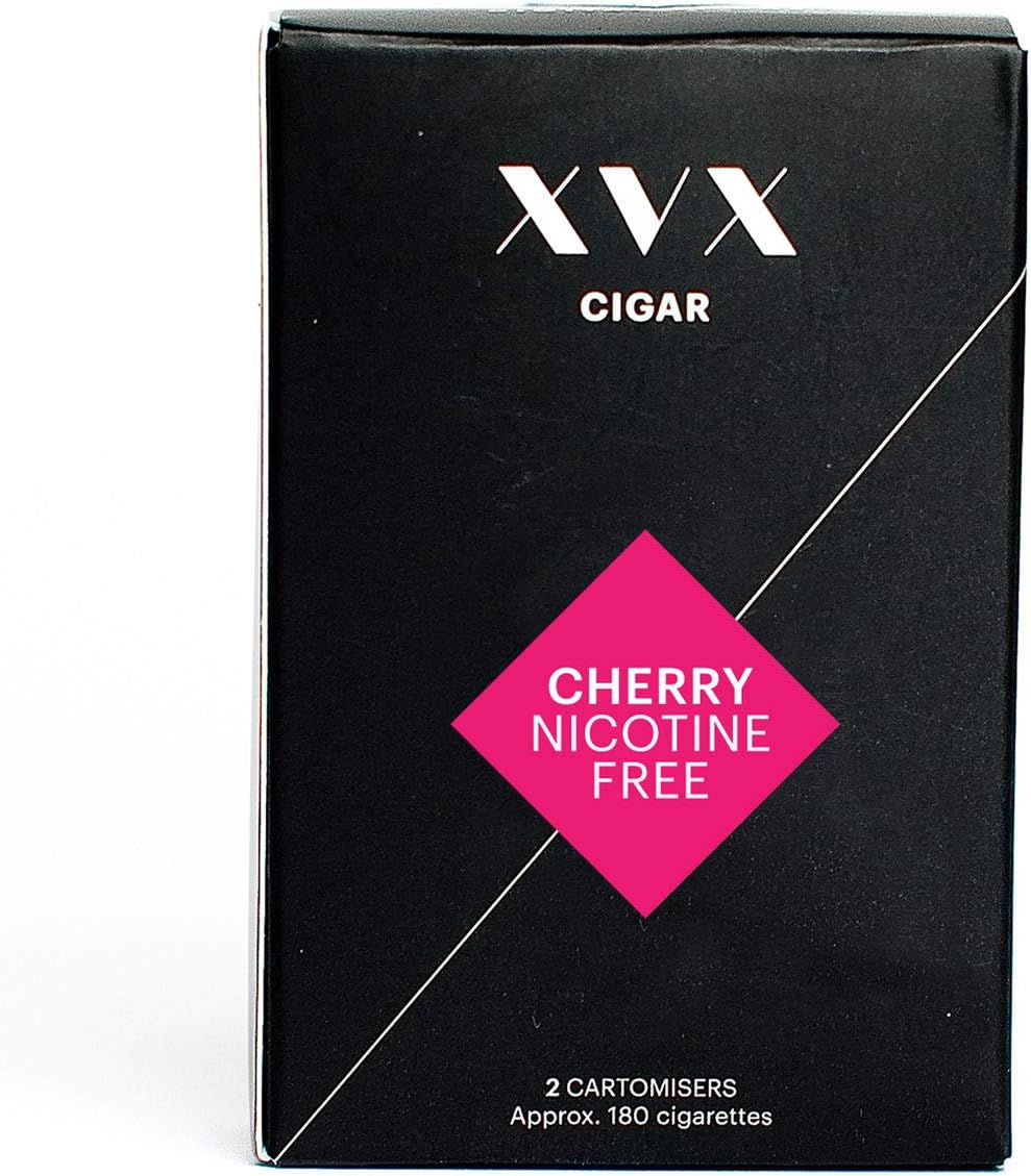 CIGAR Refill - Electronic Cigar Refill - Cherry Flavour - 1800 Puffs Per 2 Pack - 900 Puffs Per Cartridge - E Cigarette - E Cigarettes Shisha - Nicotine Free