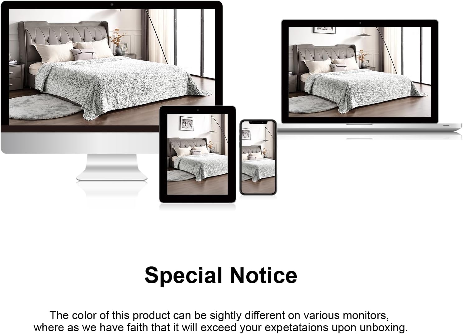 PLEASANT BOULEVARD | Leopard Throw Blanket Fleece, Premium Lightweight Cozy Warm Plush Microfiber Bedspread for Couch Sofa and Bed (Gray, Queen (90 x 90 inches) - Image 8