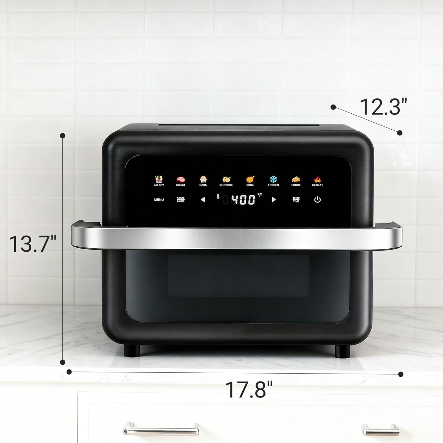 Air Fryer 8 QT Large Capacity, 8-in-1 Digital Air Fryer Oven with Rapid Air Circulation, Touch Control, Nonstick Basket, 400°F Max, Oil-Free Cooking for Home Kitchen