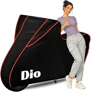 Ultra-Bike Body Cover for Dio Dustproof Scratchproof - 100% Water Resistant Motorcycle Cover for Two Wheeler, Outdoor Full... Price In India