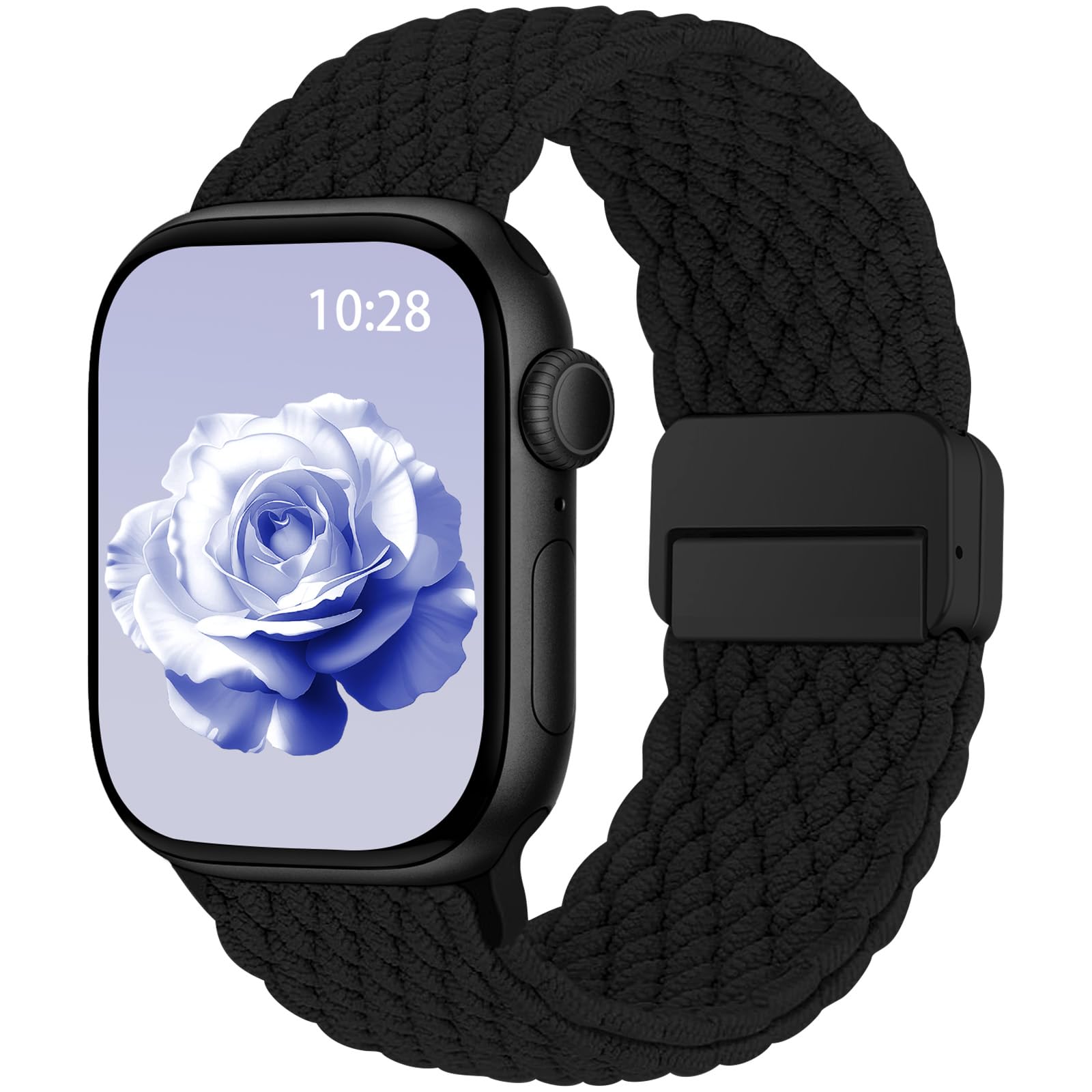 Geflochtenes Armband Kompatibel mit Apple Watch Armband 40mm 42mm 41mm 38mm 44mm 45mm 46mm 49mm, Magnetic Closure Sport Nylon Armbänder für iWatch Series 11 10 9 8 7 6 5 4 SE 3 2 1 Ultra