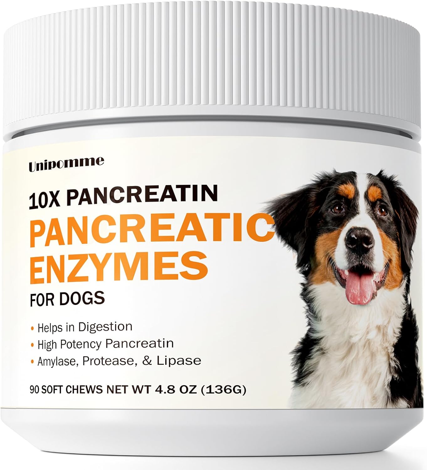 Pancreatic Enzymes for Dogs – 10x Pancreatin Formula for EPI Dog – Digestive Enzymes Chews for Pet Pancreatic Concerns, Supports Buddy Digestive Stress, Healthy Weight Management – 90 Chews