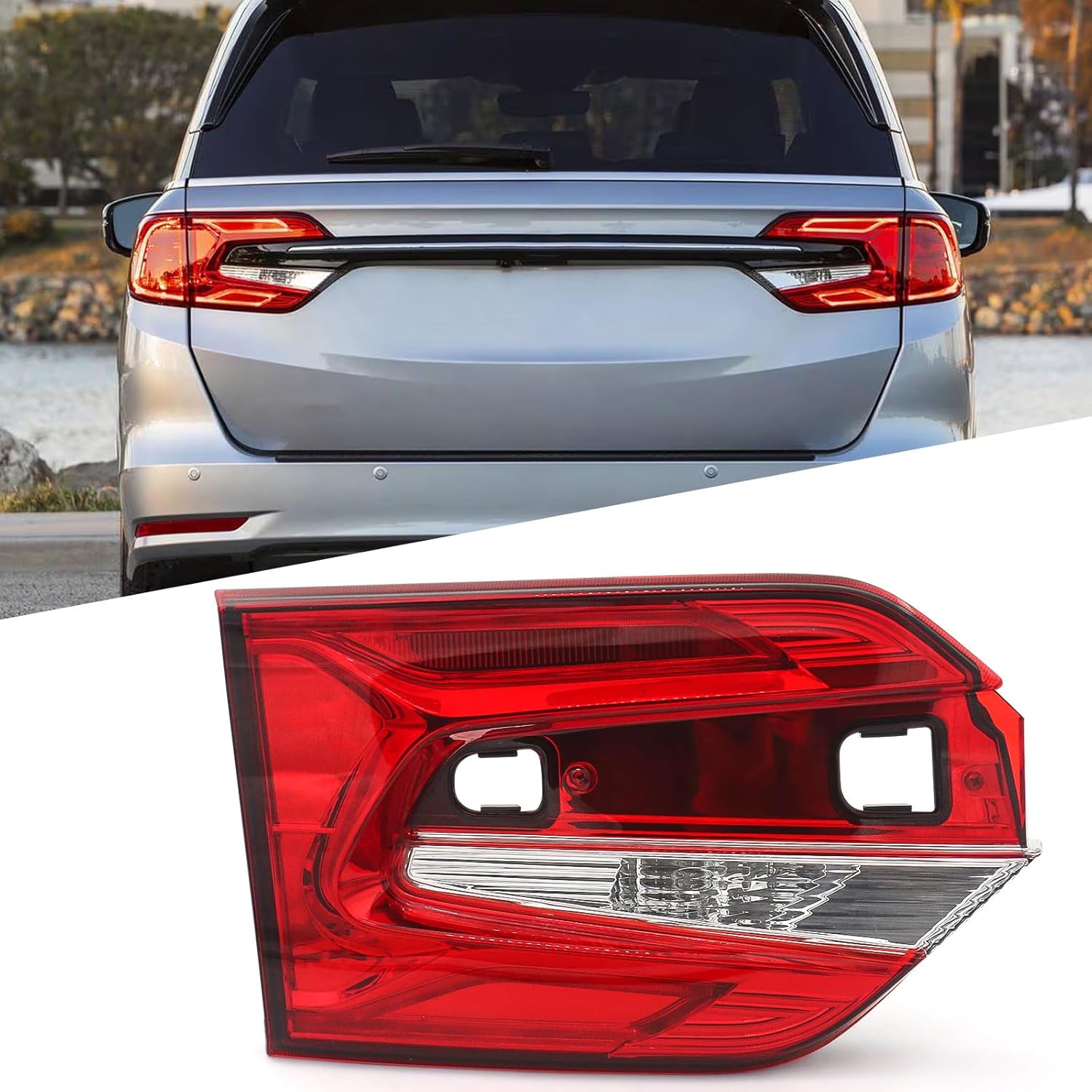 Huray Inner Tail Light for Honda Odyssey 2018-2024 OE Rear Lamp Replacement (Driver Side (Left))