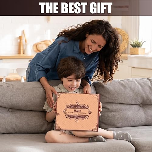 Miniatura 7 de Juego de dados Shut The Box para 1 a 6 jugadores, mesa de madera con 16 dados e instrucciones, juego de mesa clásicos para adultos y niños, aula