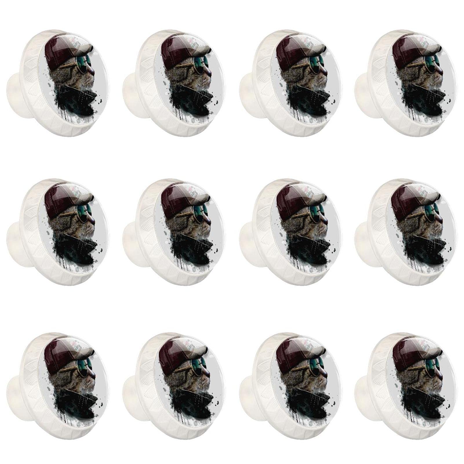 Armoires de cuisine boutons ronds chat cool poignée tiroir placard commode 12 pcs