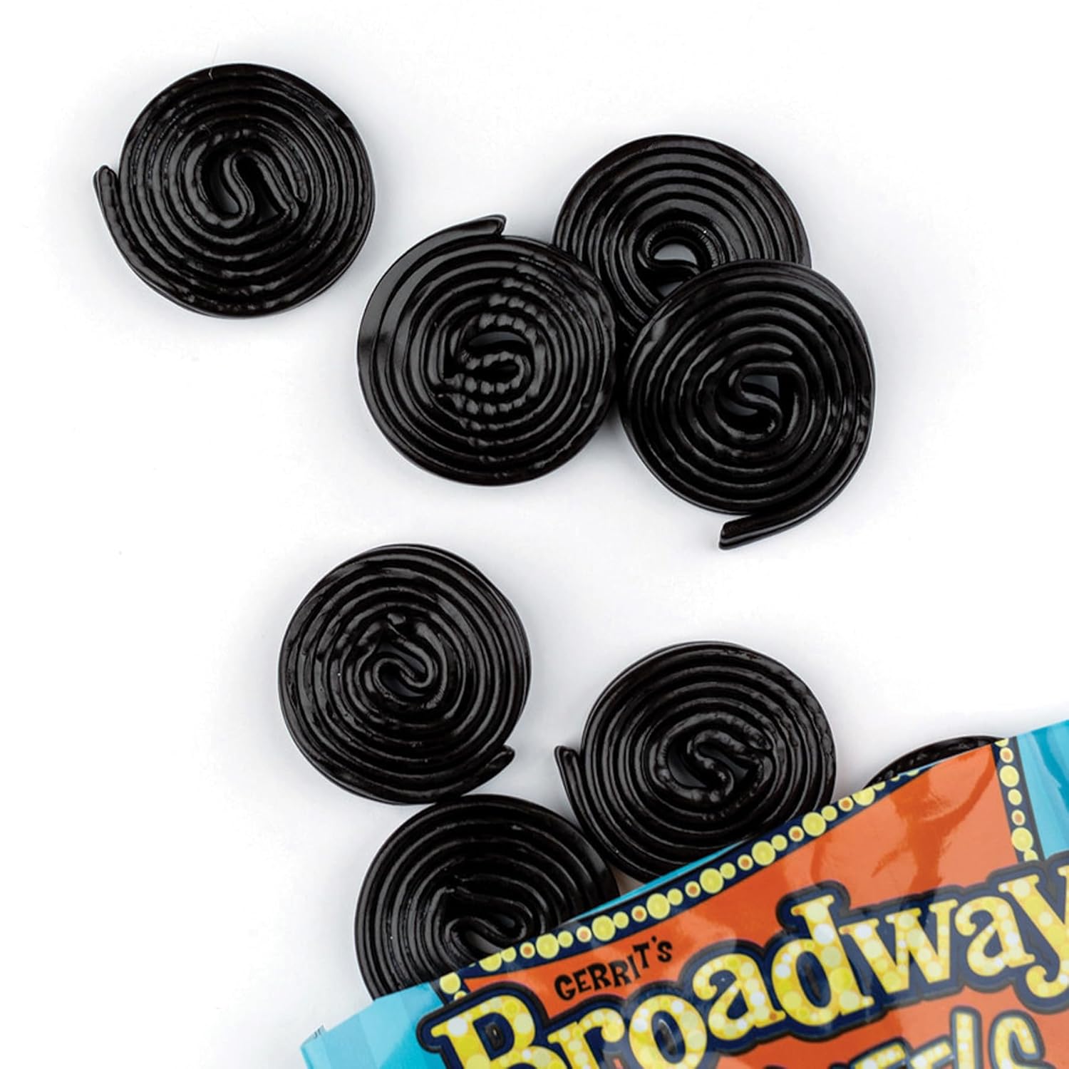 Broadway Black Licorice Wheels Candy, 4.4 Pound Bulk Bag, Licorice Wheels Candy