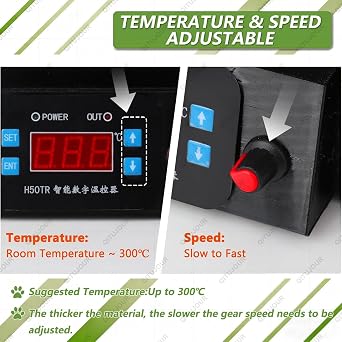 Desktop Filament Extruder for 3D Printing, 3D Printer Filament Maker Machine, Up to 300℃/572℉ Adjustable Temperature and High Speed, Digital Screen, Recycled Pet Extruder for DIY Projects at Home(B)