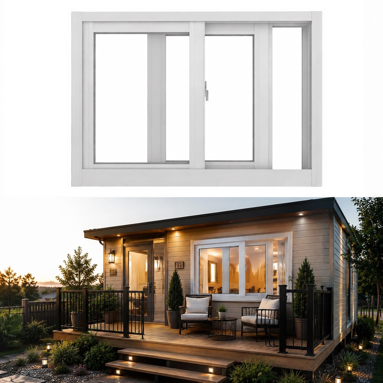 Lygxkrvu White Sliding Aluminum Basement Window, Lockable Clear Glass Casement With Screen Replacement Shed For Bathroom Chicken Coop Garage Household Use(,H*W29*32In)
