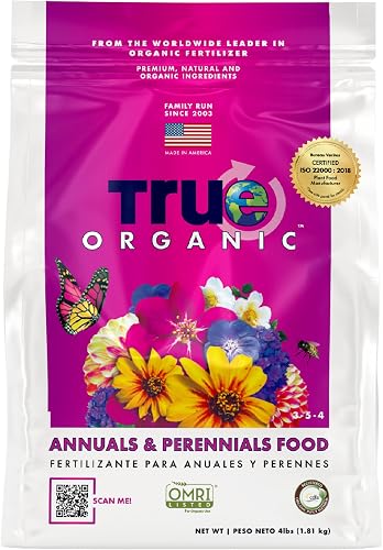 True Organic Annuals & Perennials Food – Organic Fertilizer for Stunning Blooms 