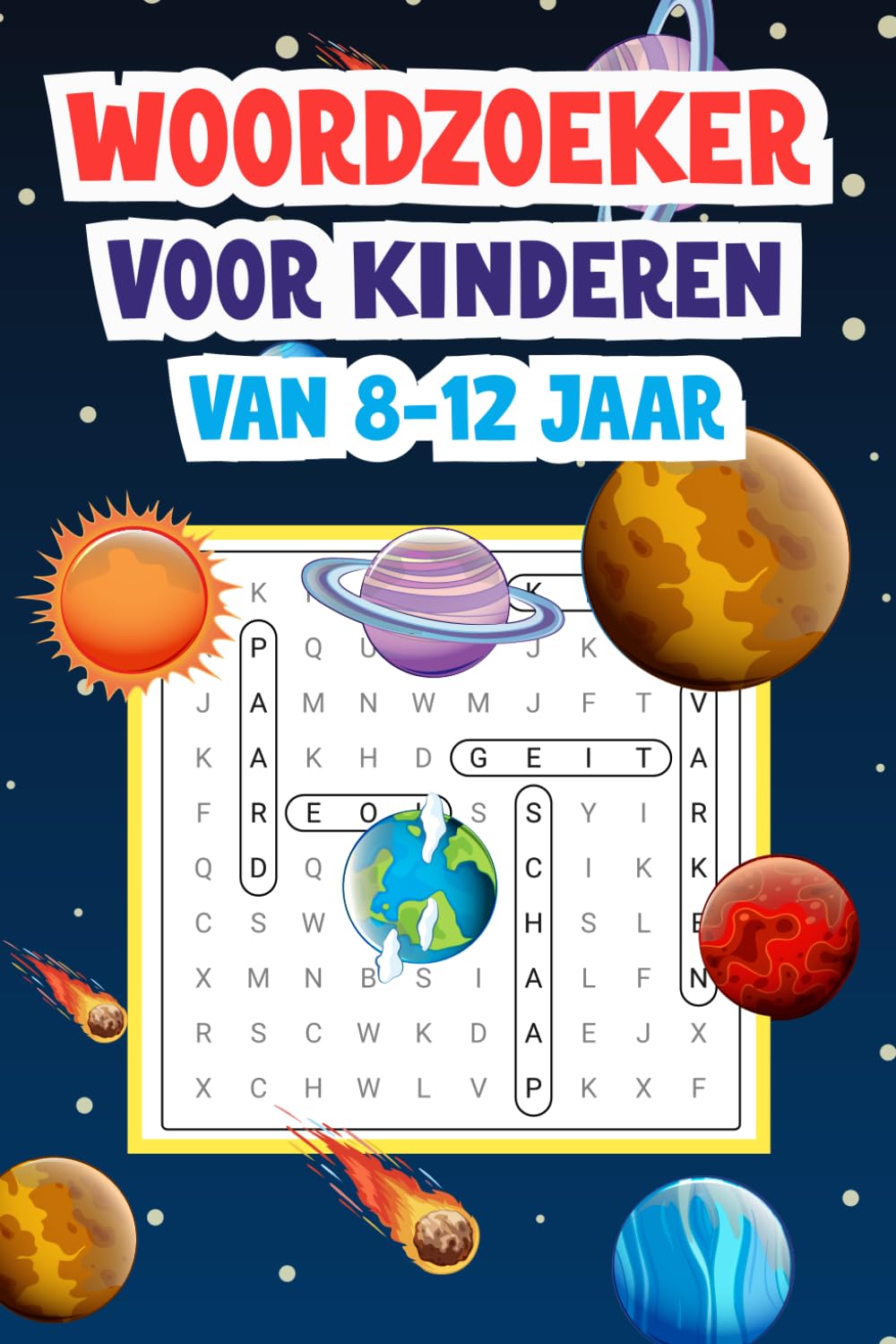 Woordzoeker Voor Kinderen Van 8-12 Jaar: Verbeter je woordenschat met leuke puzzels