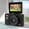 5 K Digital Camera 75 MP HD Digital Cameras for Photography Auto Focus Tip and Shoot Small Camera Retro Mirrorless Camera with 3 Inch Screen 18x Zoom (Black)