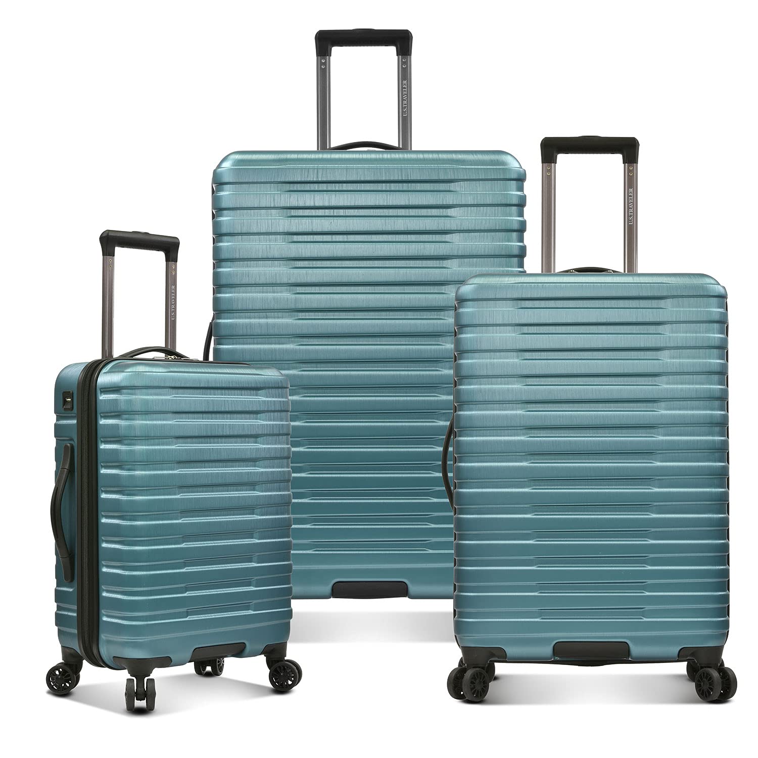 U.S. Traveler Boren Polycarbonate Hardside Rugged Travel Suitcase