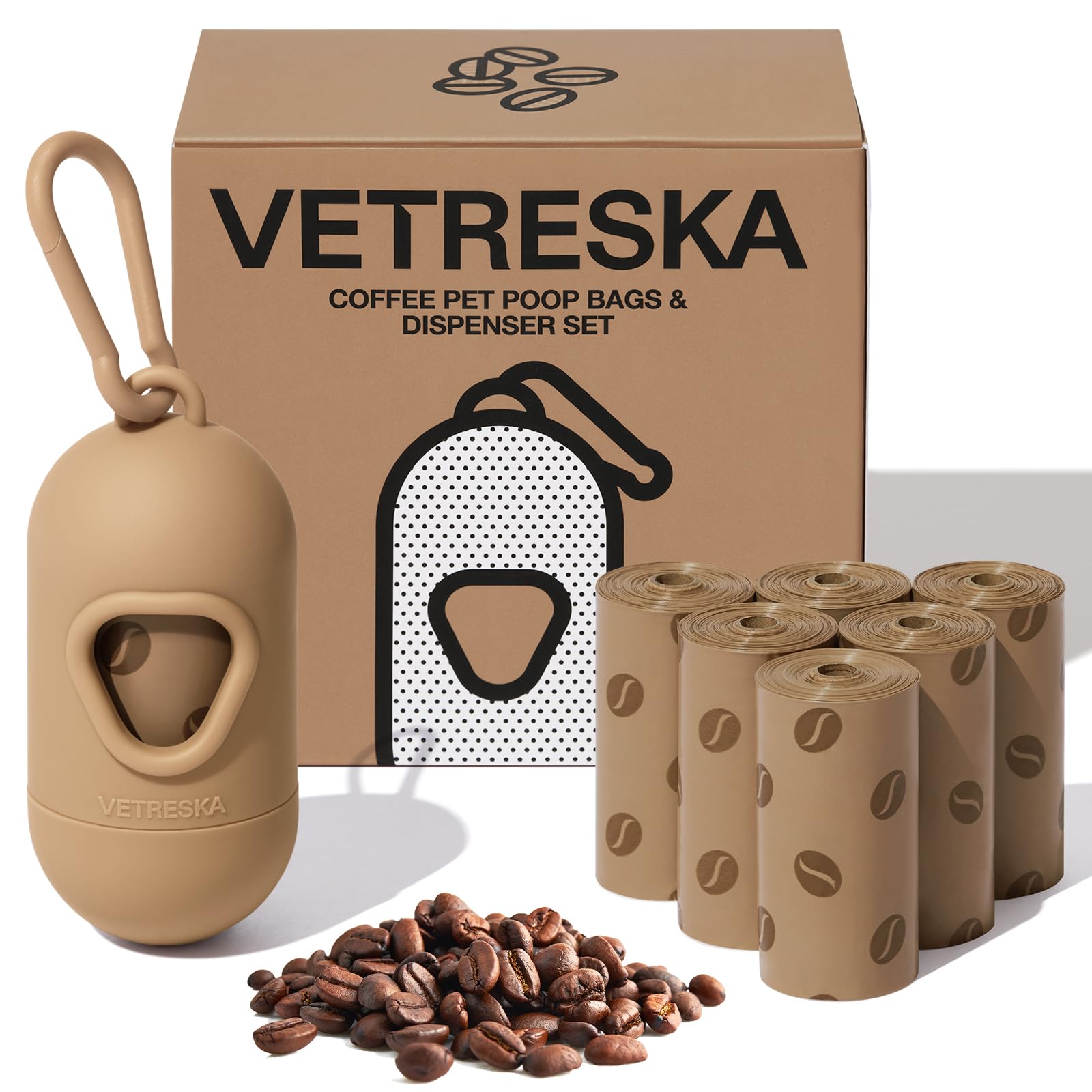 VETRESKA ペット用ウンチ処理袋 うんちが臭わない袋 コーヒーの香り 10…