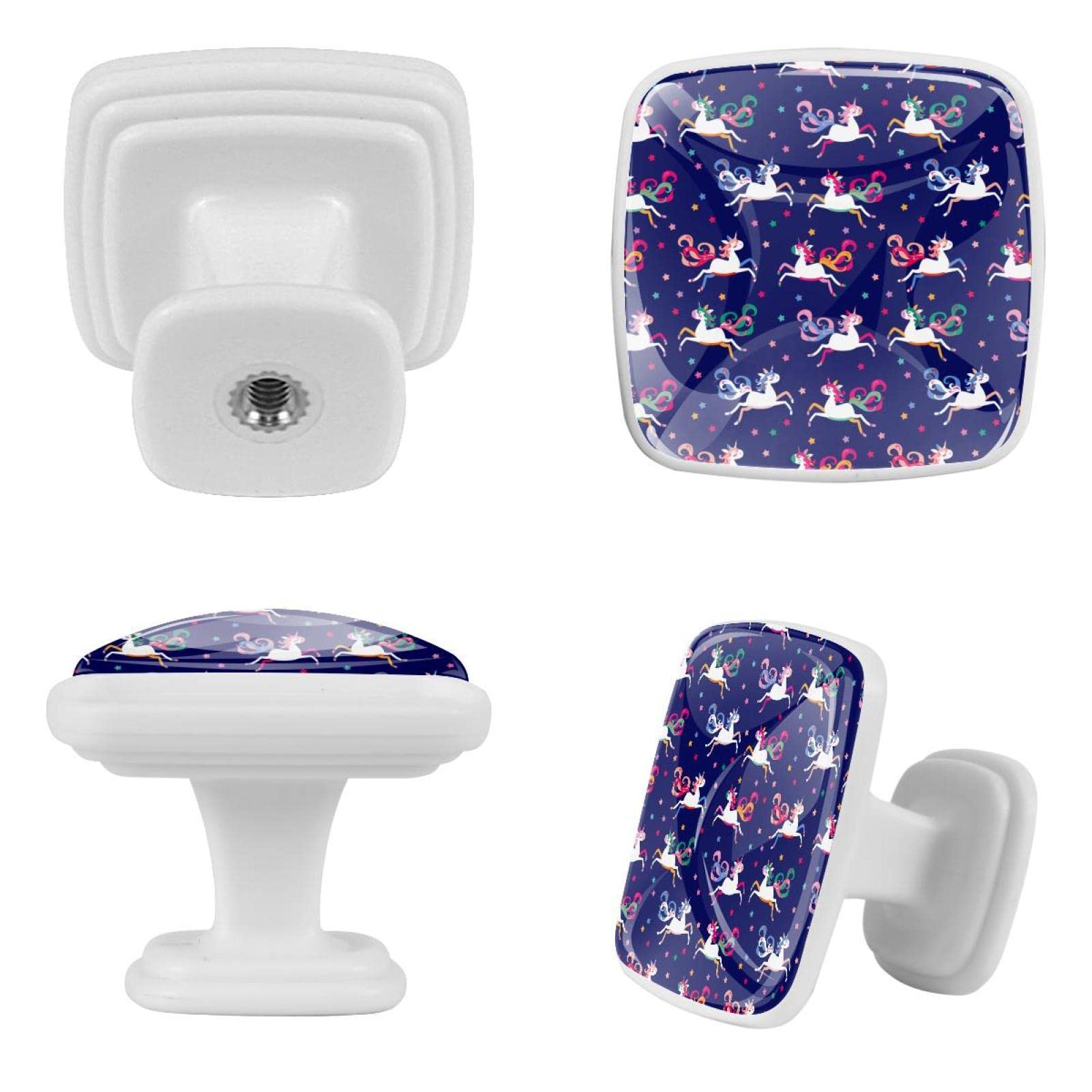 Boutons de commode licorne à pois pour créer un cocon d'éveil doux