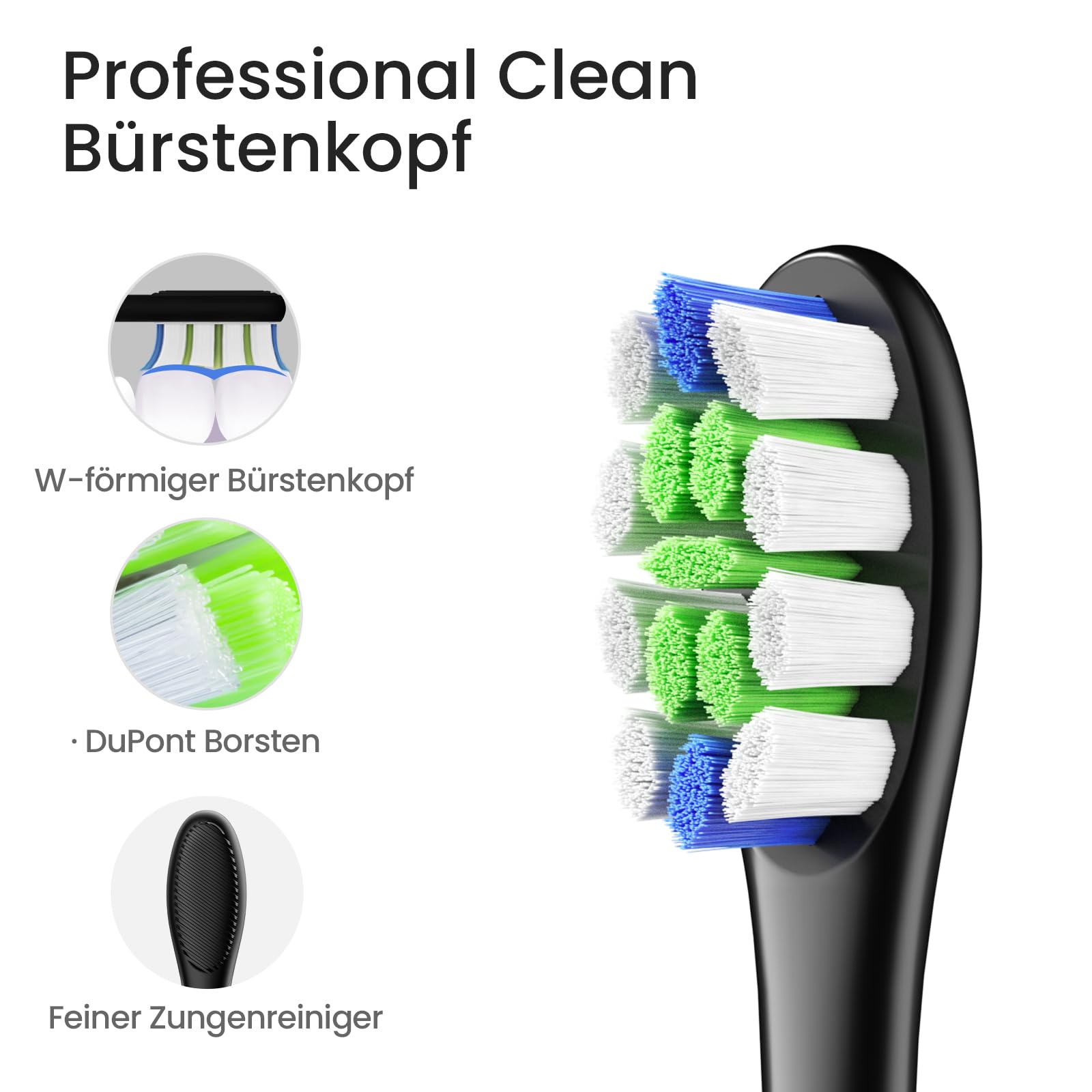 Oclean X Lite Schallzahnbürste Blau Gift Set, elektrische Zahnbürste mit 3 Bürstenköpfe, Electric Toothbrush mit IPX7 Wasserdicht, 5 Putzprogrammen, Timer, Reiseetui
