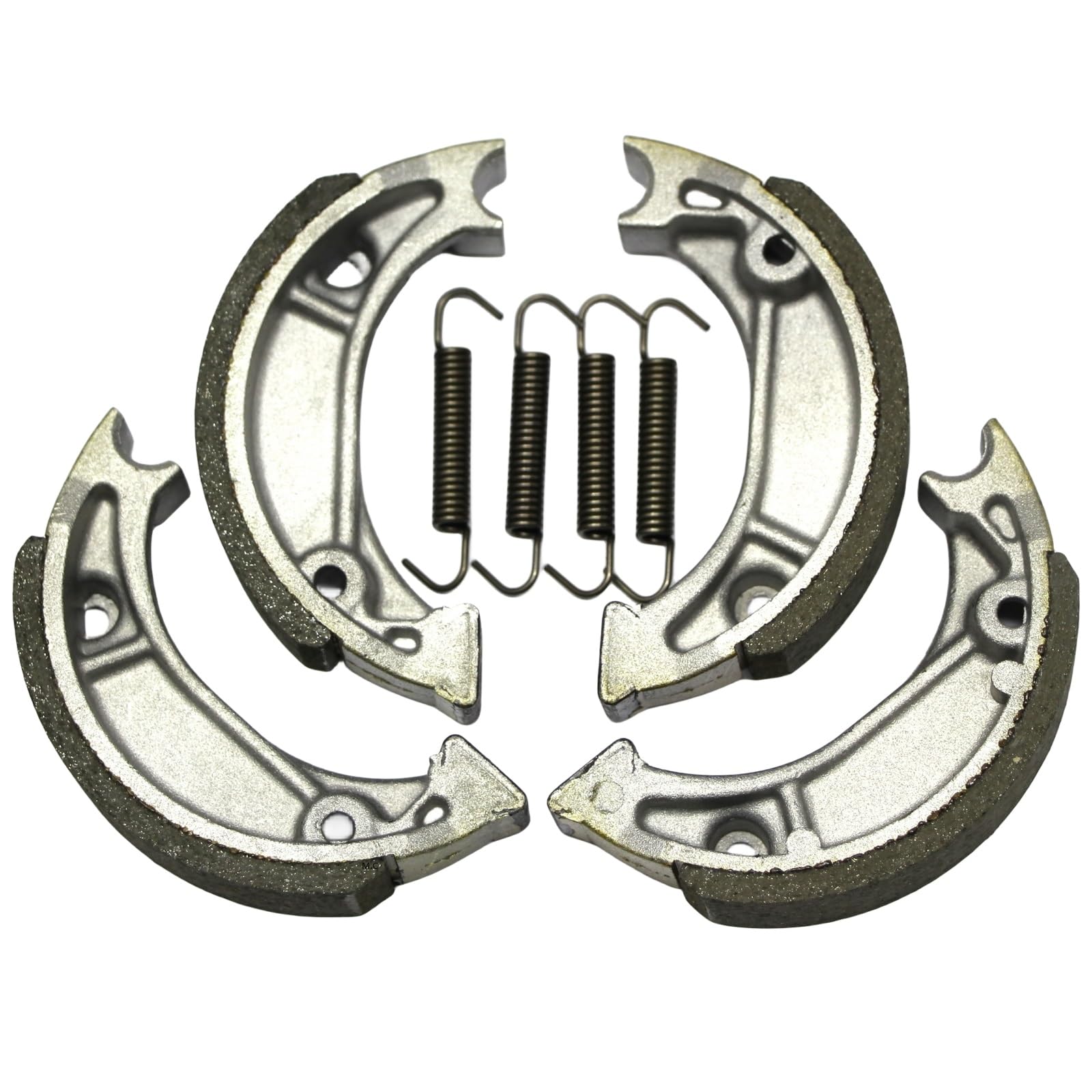 Master Chen Front Rear Brake Shoes for Honda CRF70F CRF80F 2004-2015 - CRF100F 2004-2017 - XR80R XR100R 1985-2003 - XR70R 1997-2003 - CR60R CR80R 1983-1984 - CRF XR 70 80 100 Brakes Drum 333 MC0238