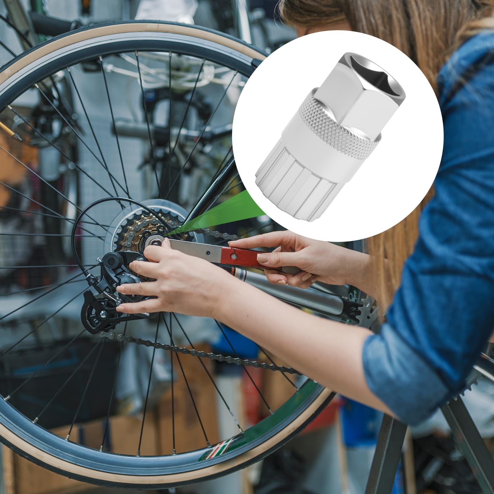 Estrattore Pignone 2-in-1 per Bici Compatibile 5-12 Velocità, Smontaggio Cassetta e Ruota Libera, Attrezzo Professionale in Acciaio Temperato per Shimano SRAM, Utensile Universale (2)