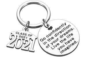 Sentimental Graduation Gifts for Him 2021: Class of 2021 Inspirational Keychains