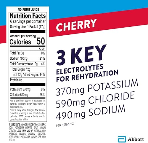 Miniatura 4 de Pedialyte Paquetes de electrolitos en polvo uva bebida de hidratación 100 paquetes de polvo de una sola porción