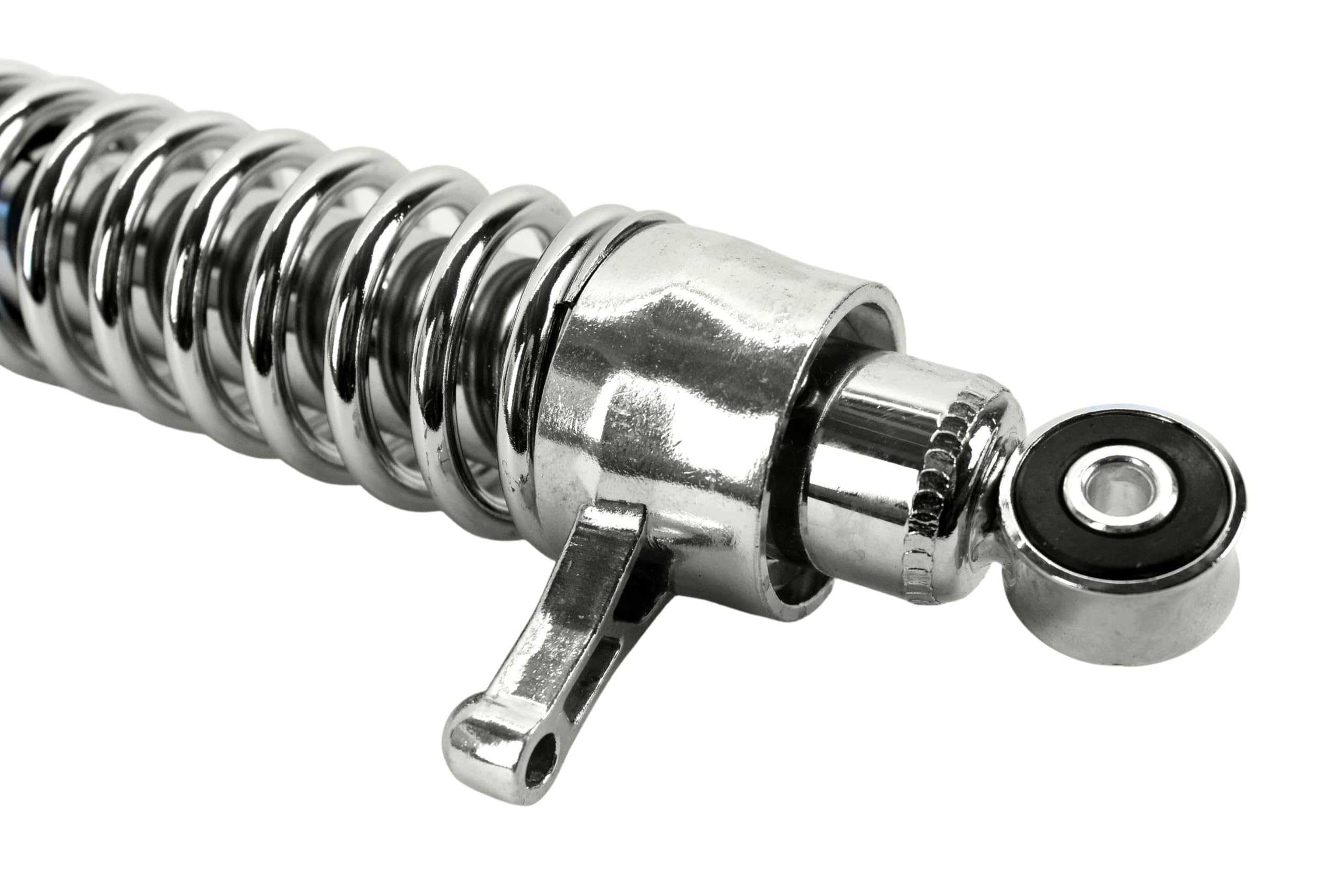 2 Stoßdämpfer, Federbeine 380mm, Tuning für Simson Enduro S51 S50 S70, verstellbar, Feder verchromt