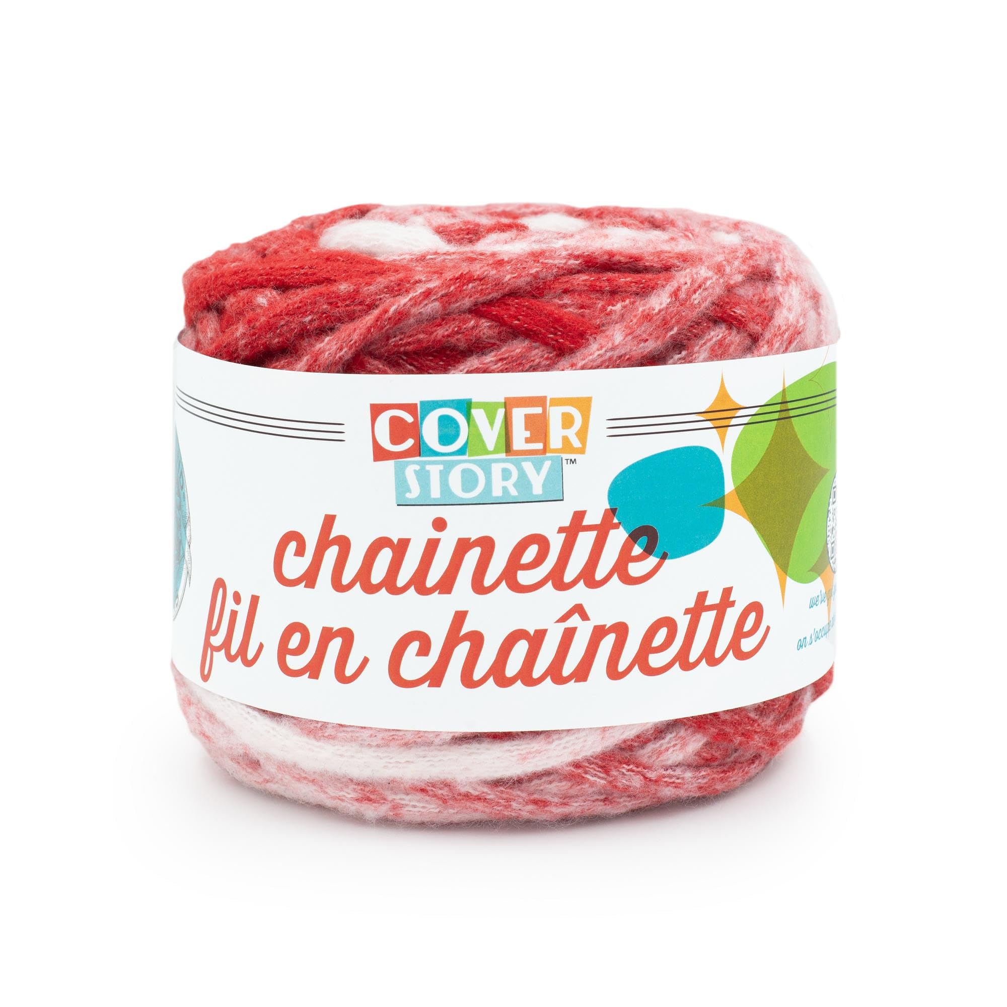 Fil Cover Story Chainette rouge pour plaid de salon chaleureux