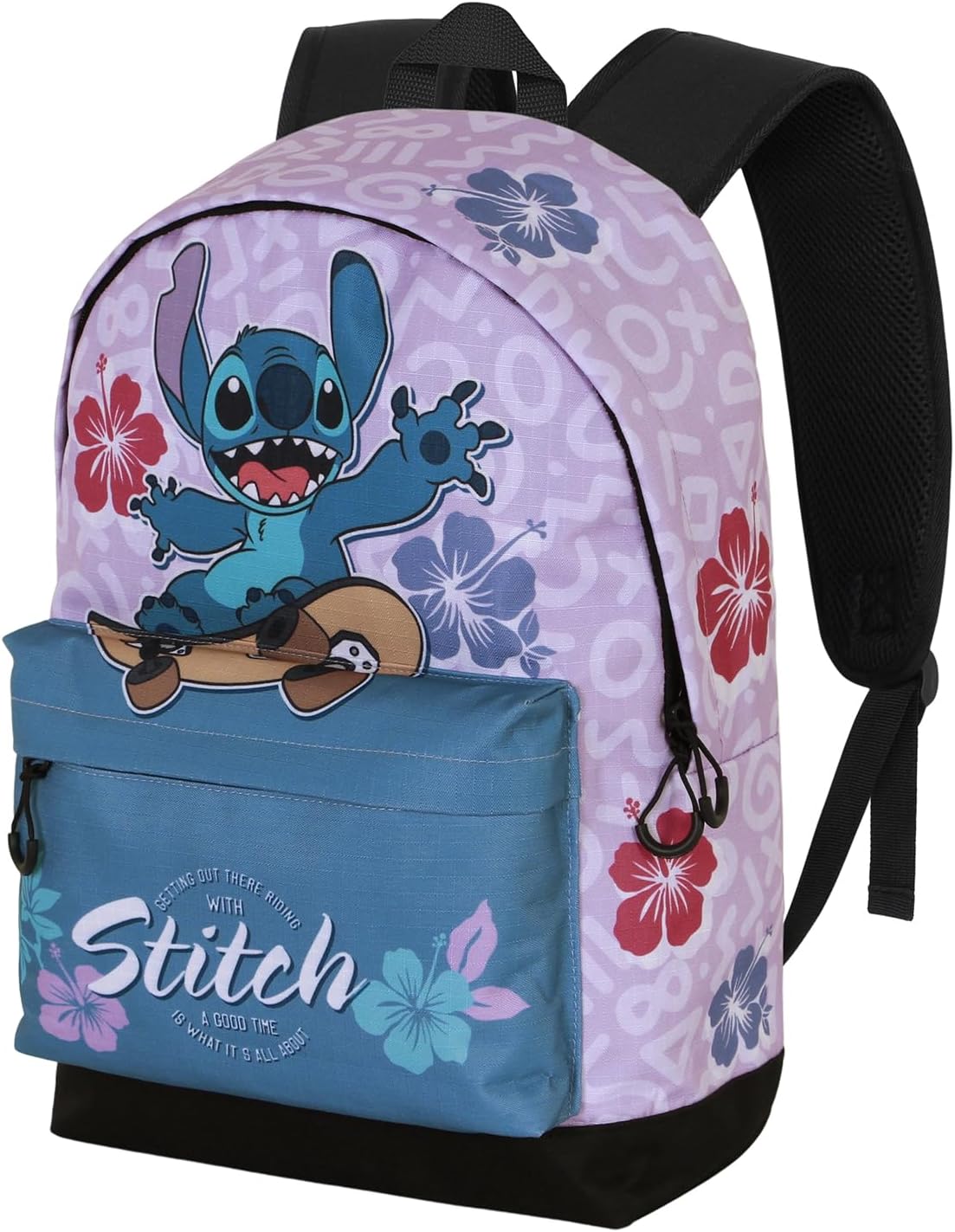 Disney Unisex Fan Hs Backpack 2.2 FAN HS Backpack 2.2 (pack of 1), Multicolour Lilo and Stitch, One Size, FAN HS Backpack 2.2