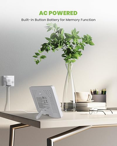 Miniatura 6 de BALDR Estación meteorológica inalámbrica con múltiples sensores, termómetro para interiores y exteriores con reloj atómico y barómetro digital para